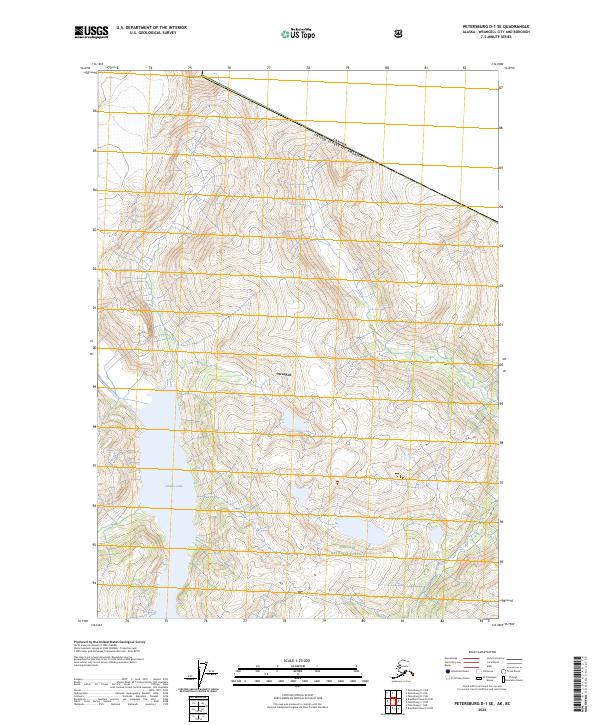 Petersburg D-1 SE, AK-BC — USGS 7.5-minute topo (2024)