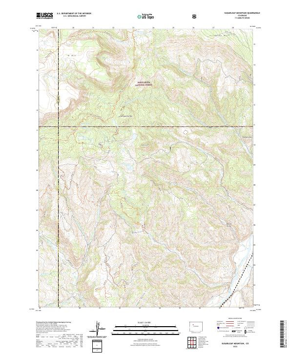 Sugarloaf Mountain, CO — USGS 7.5-minute topo (2022)