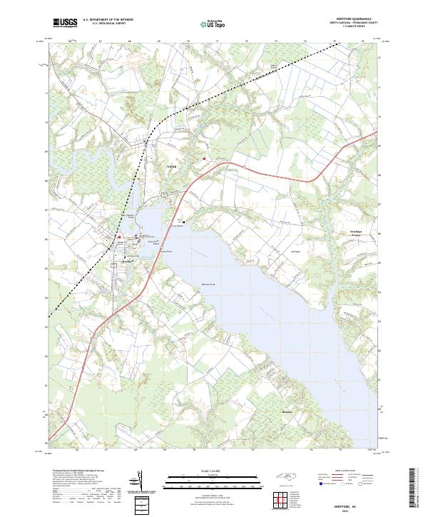 Hertford, NC — USGS 7.5-minute topo (2022)