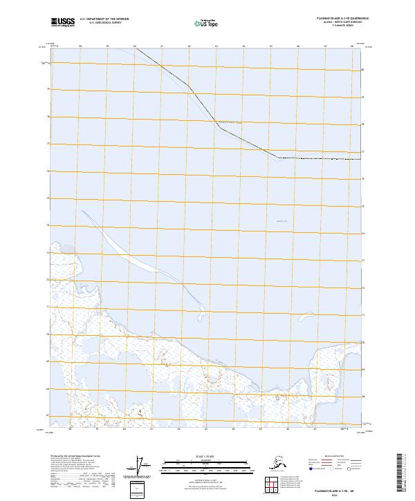 Flaxman Island A-3 SE, AK — USGS 7.5-minute topo (2024)