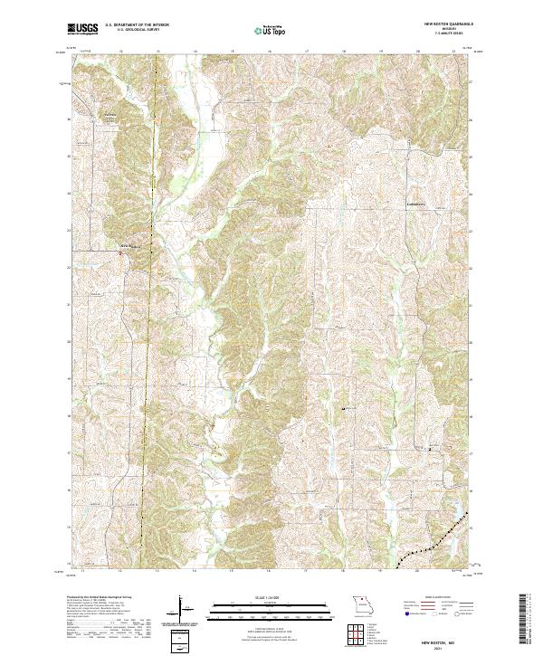 New Boston, MO — USGS 7.5-minute topo (2021)