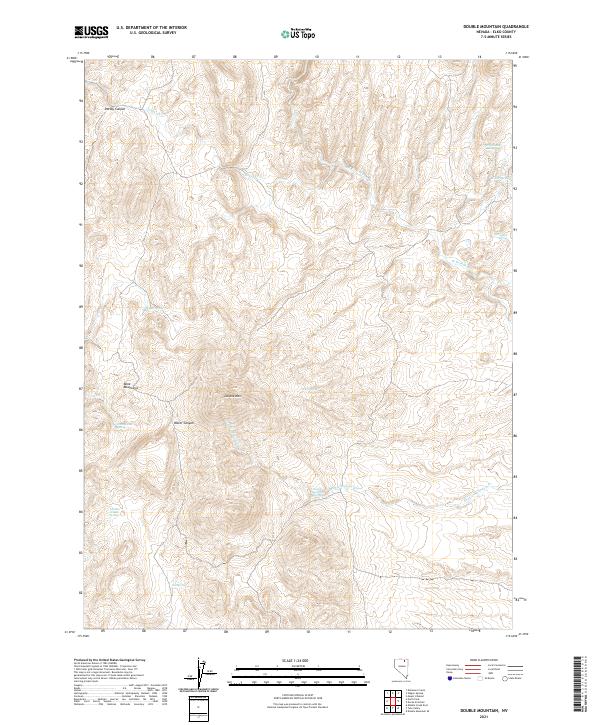 Double Mountain, NV — USGS 7.5-minute topo (2021)