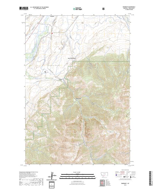 Emigrant, MT — USGS 7.5-minute topo (2024)