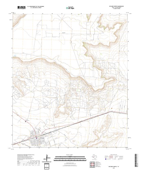 McCamey North, TX — USGS 7.5-minute topo (2022)
