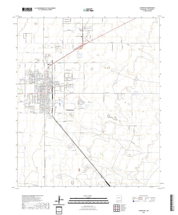 Lovington, NM — USGS 7.5-minute topo (2023)