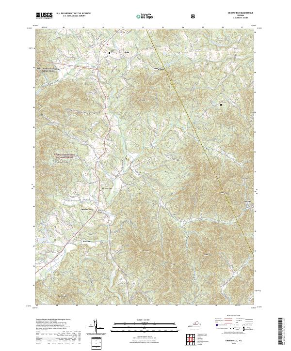 Greenfield, VA — USGS 7.5-minute topo (2022)