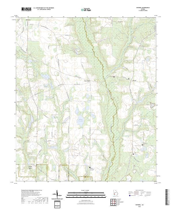 Doverel, GA — USGS 7.5-minute topo (2024)
