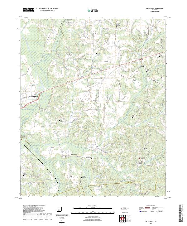 Jacks Creek, TN — USGS 7.5-minute topo (2022)