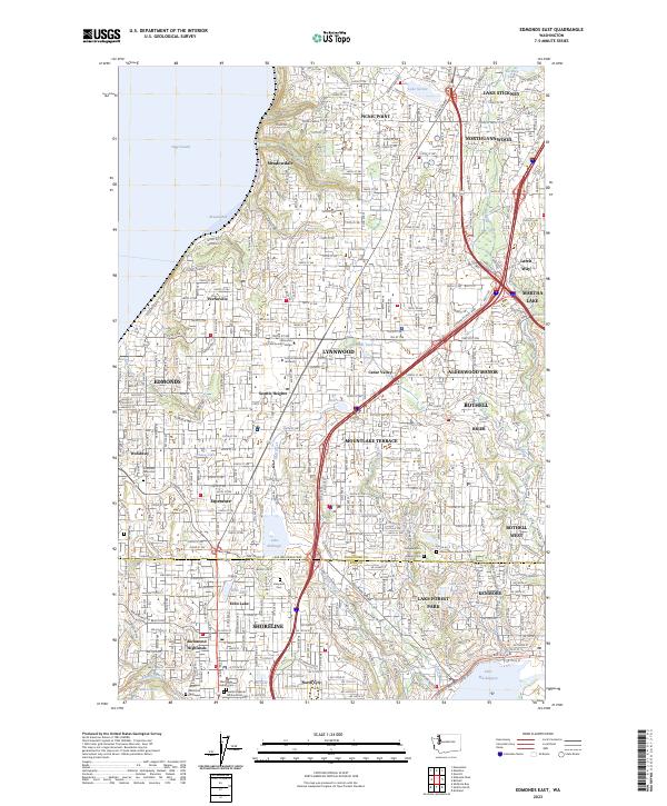 Edmonds East, WA — USGS 7.5-minute topo (2023)