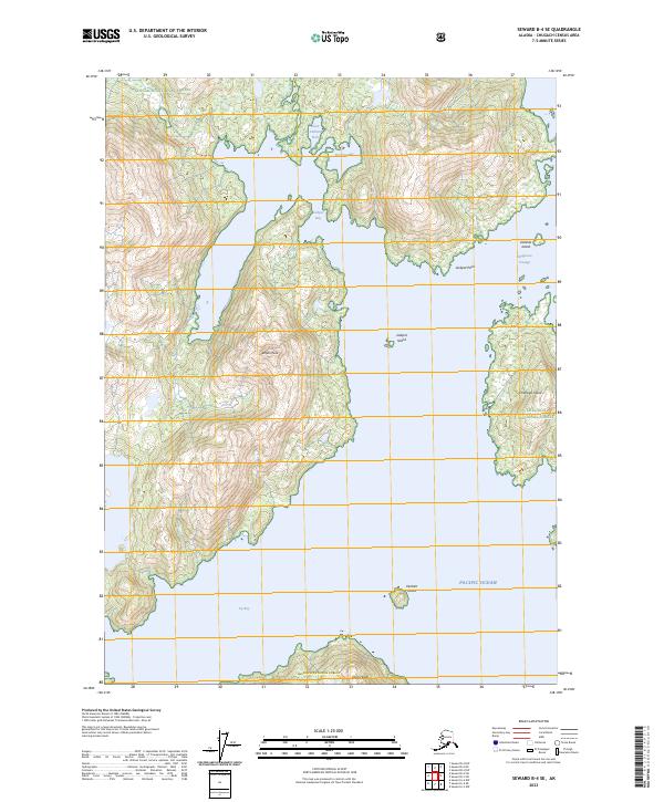 Seward B-4 SE, AK — USGS 7.5-minute topo (2023)