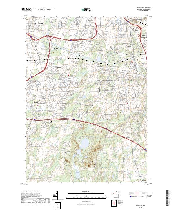 Pittsford, NY — USGS 7.5-minute topo (2023)