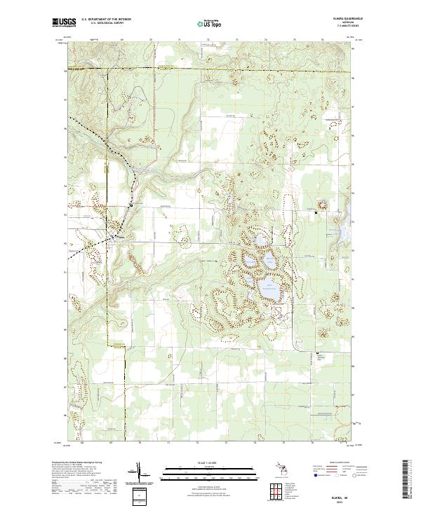 Elmira, MI — USGS 7.5-minute topo (2023)