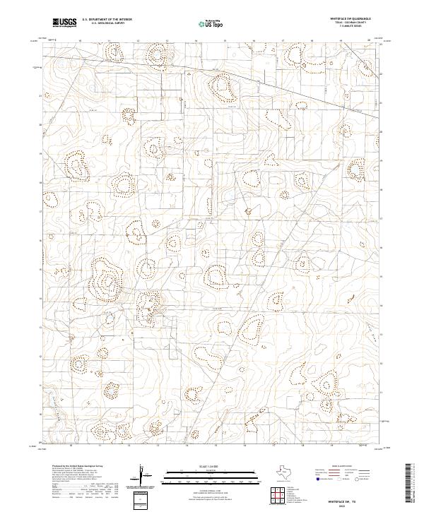 Whiteface SW, TX — USGS 7.5-minute topo (2022)