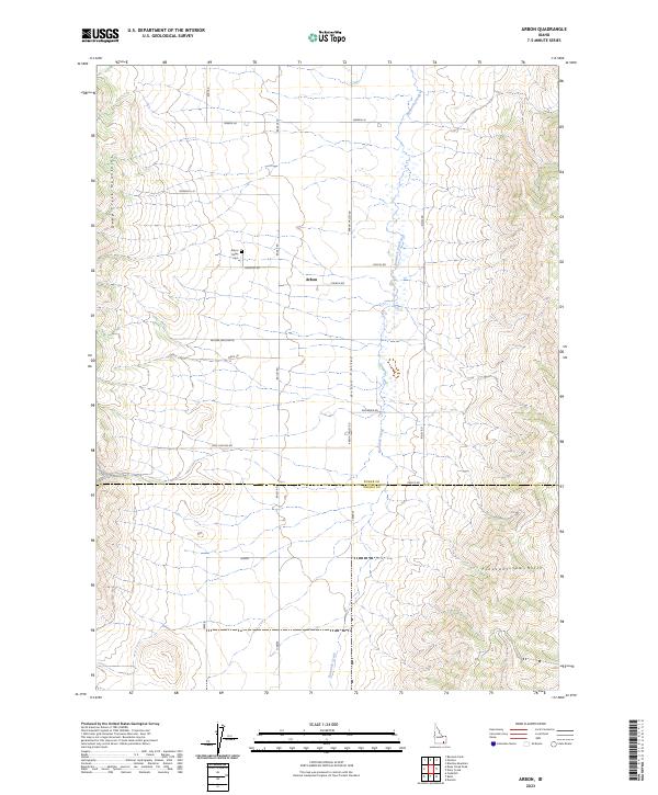 Arbon, ID — USGS 7.5-minute topo (2023)