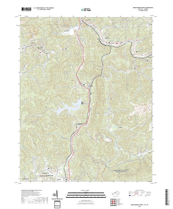 Middlesboro North, KY-VA — USGS 7.5-minute topo (2022)