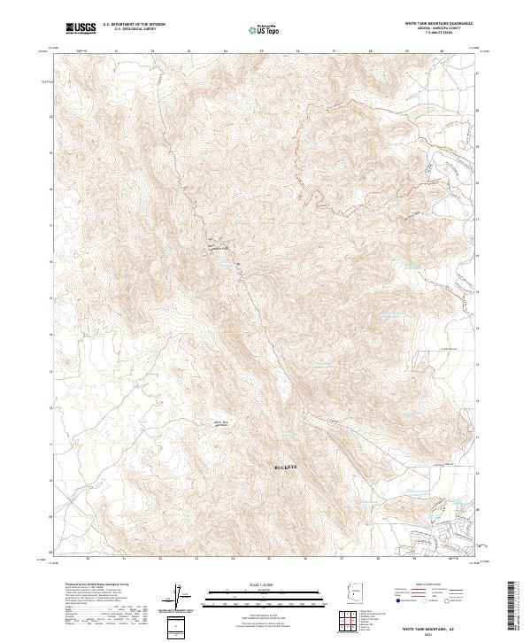White Tank Mountains, AZ — USGS 7.5-minute topo (2021)