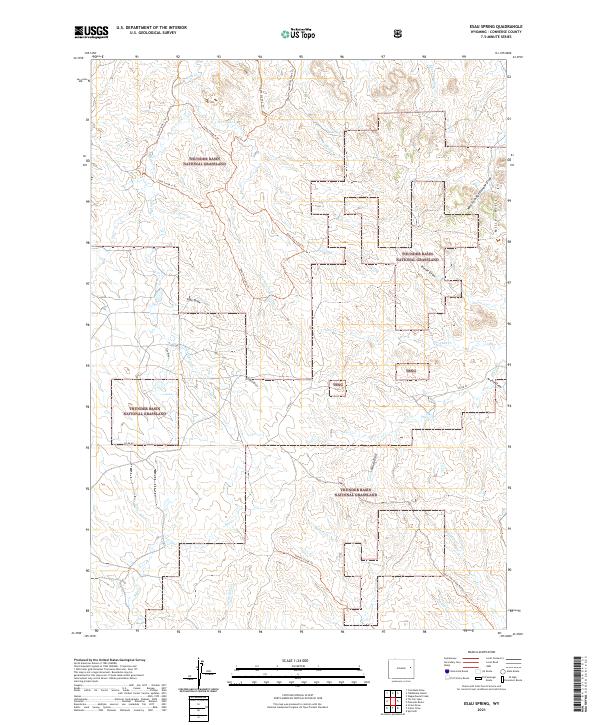 Esau Spring, WY — USGS 7.5-minute topo (2021)
