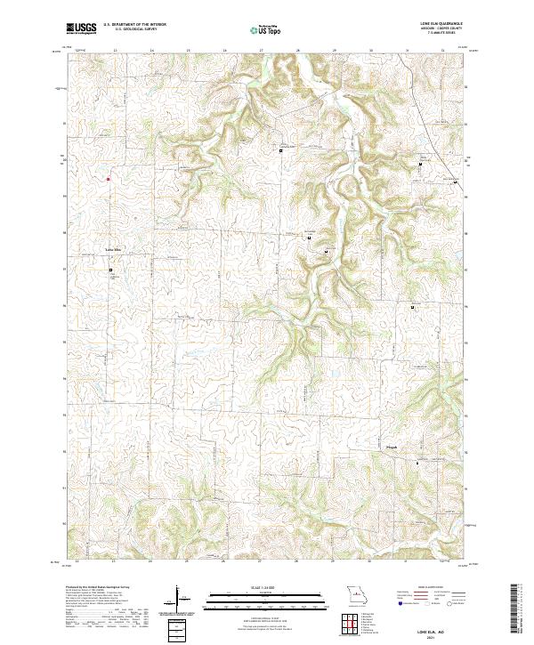 Lone Elm, MO — USGS 7.5-minute topo (2021)