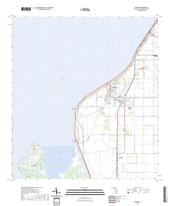 Pahokee, FL — USGS 7.5-minute topo (2024)