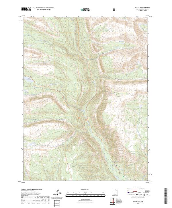 Bollie Lake, UT — USGS 7.5-minute topo (2023)