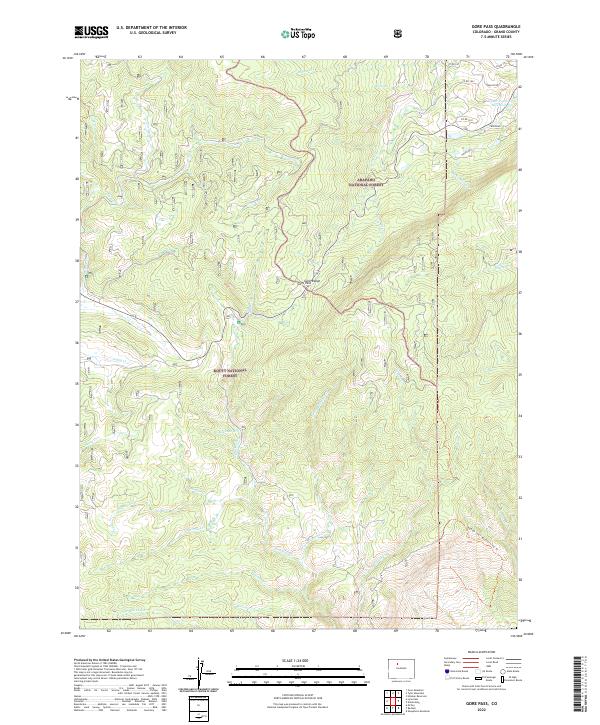 Gore Pass, CO — USGS 7.5-minute topo (2022)
