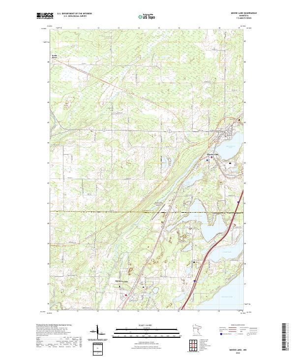 Moose Lake, MN — USGS 7.5-minute topo (2022)