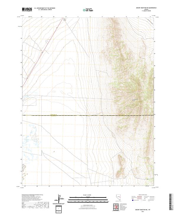 Mount Grafton NE, NV — USGS 7.5-minute topo (2021)