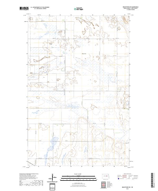 Brantford NW, ND — USGS 7.5-minute topo (2024)