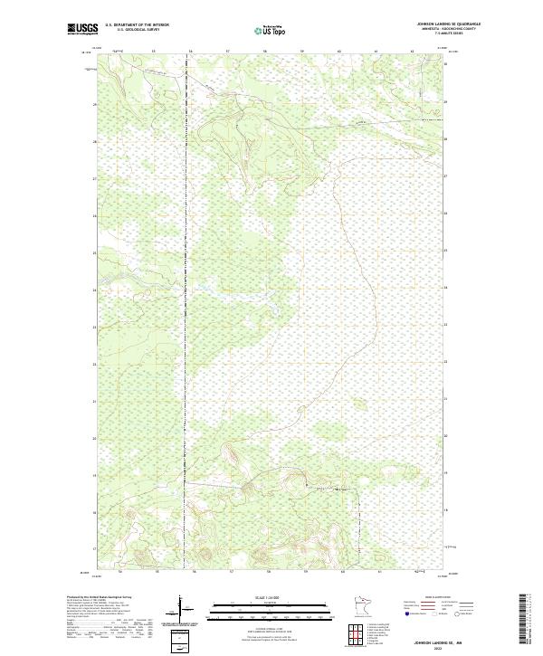 Johnson Landing SE, MN — USGS 7.5-minute topo (2022)