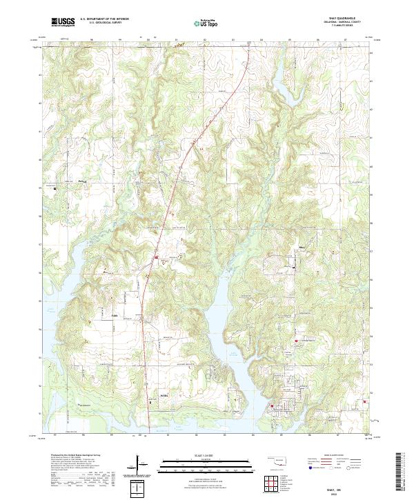 Shay, OK — USGS 7.5-minute topo (2022)