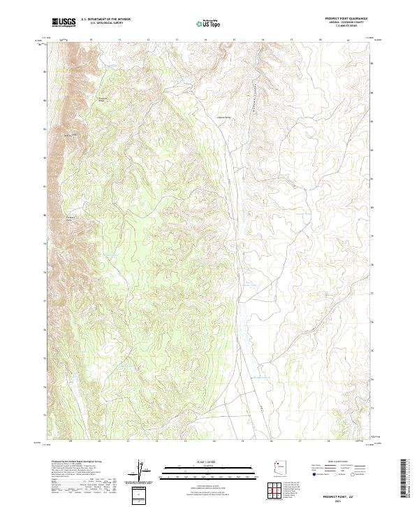 Prospect Point, AZ — USGS 7.5-minute topo (2021)