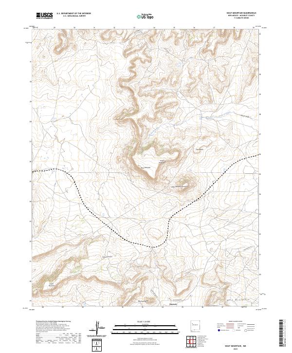 Goat Mountain, NM — USGS 7.5-minute topo (2023)