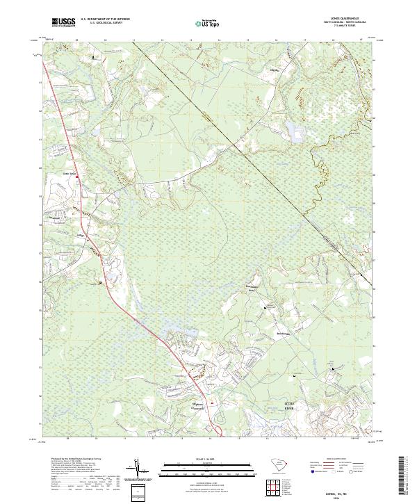 Longs, SC-NC — USGS 7.5-minute topo (2024)