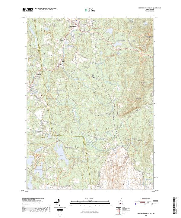 Peterborough South, NH — USGS 7.5-minute topo (2024)