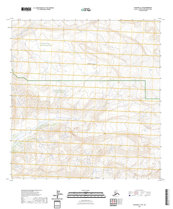 Gulkana A-1 SW, AK — USGS 7.5-minute topo (2023)