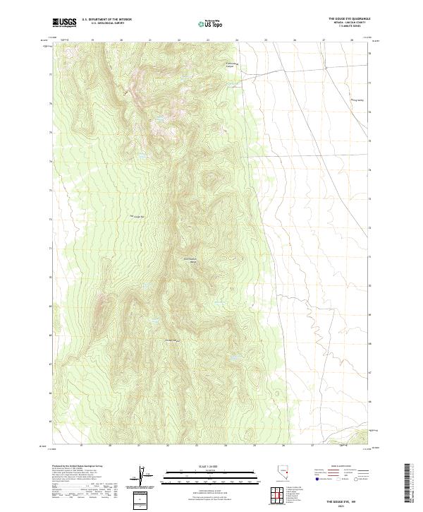 The Gouge Eye, NV — USGS 7.5-minute topo (2021)