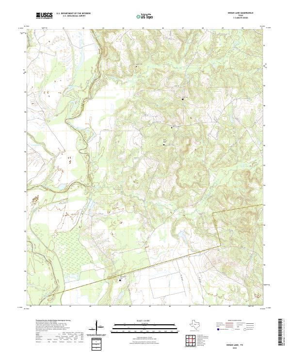 Indian Lake, TX — USGS 7.5-minute topo (2022)