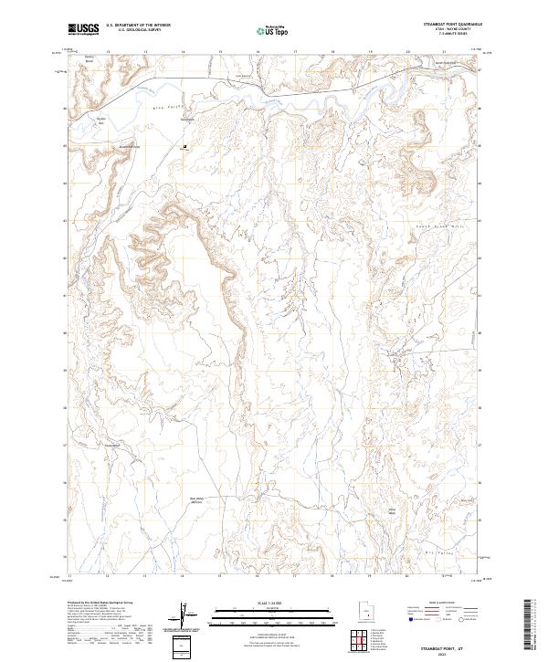 Steamboat Point, UT — USGS 7.5-minute topo (2023)