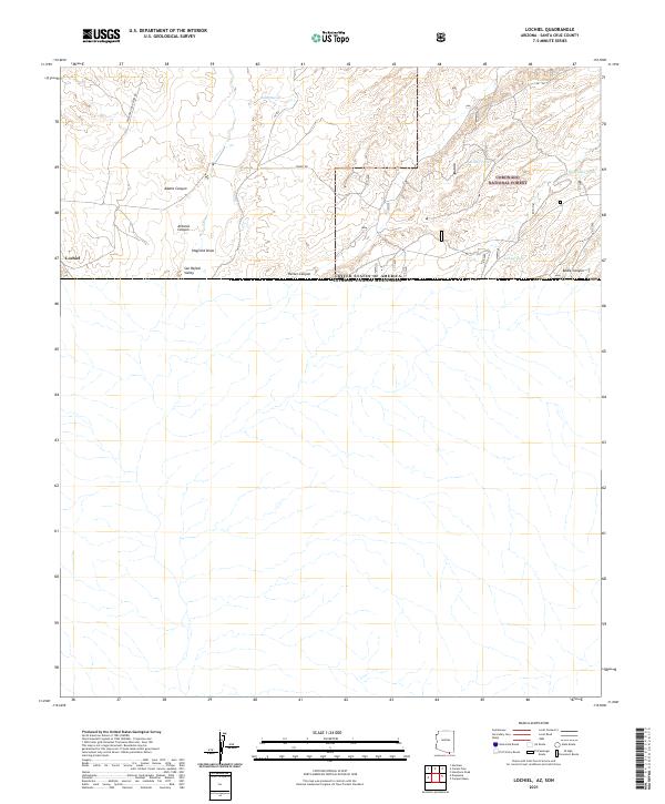 Lochiel, AZ,SON, US — USGS 7.5-minute topo (2021)