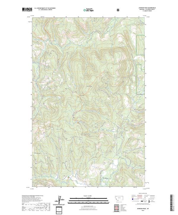 Johnson Peak, MT — USGS 7.5-minute topo (2024)