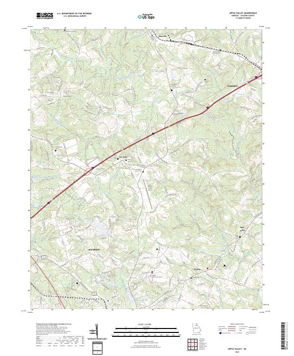 Apple Valley, GA — USGS 7.5-minute topo (2024)