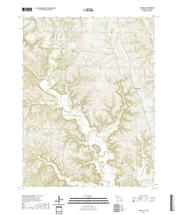 Knoxville, MO — USGS 7.5-minute topo (2021)