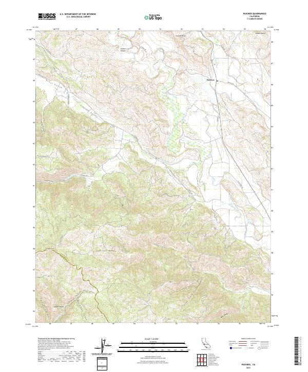 Paicines, CA — USGS 7.5-minute topo (2021)
