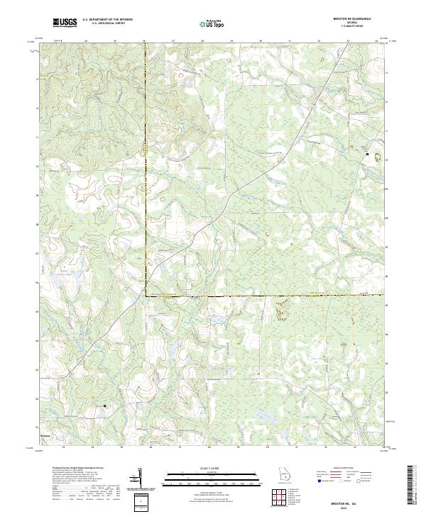 Broxton NE, GA — USGS 7.5-minute topo (2024)