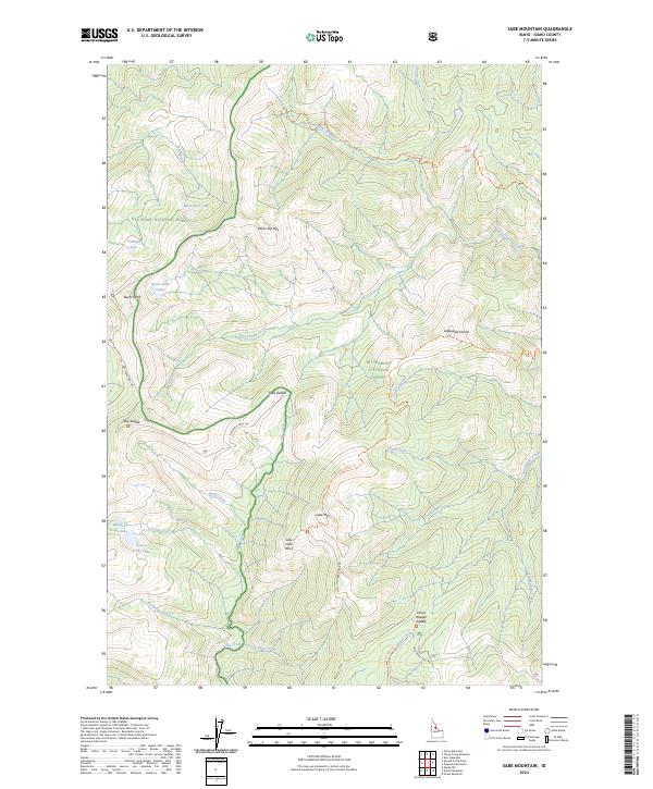 Sabe Mountain, ID — USGS 7.5-minute topo (2024)