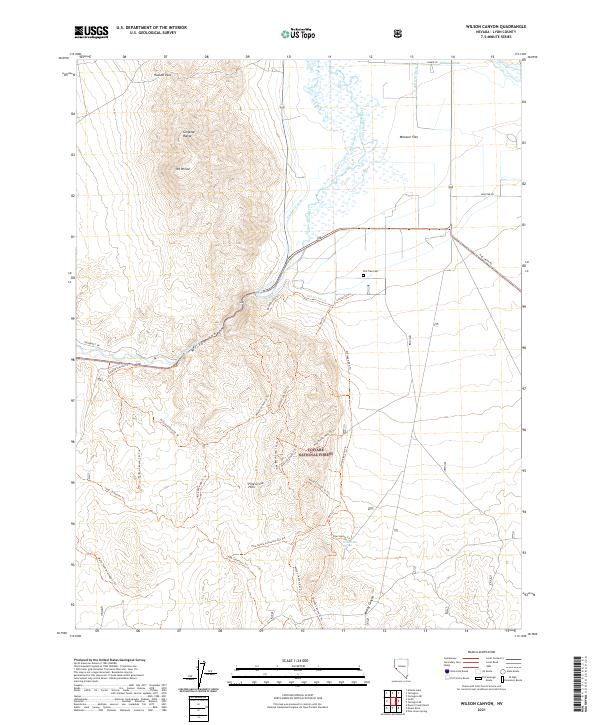 Wilson Canyon, NV — USGS 7.5-minute topo (2021)