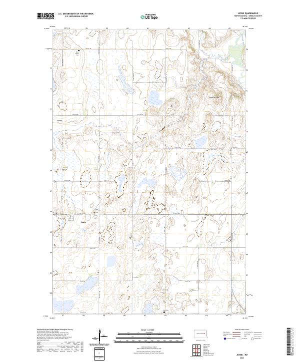 Jessie, ND — USGS 7.5-minute topo (2024)