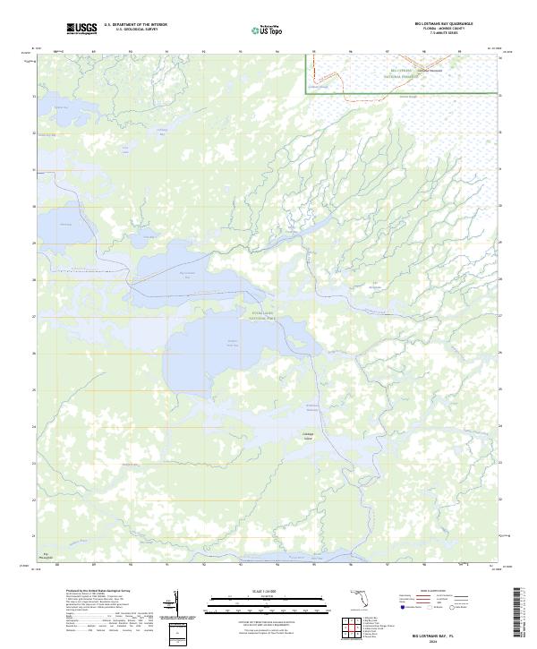 Big Lostmans Bay, FL — USGS 7.5-minute topo (2024)