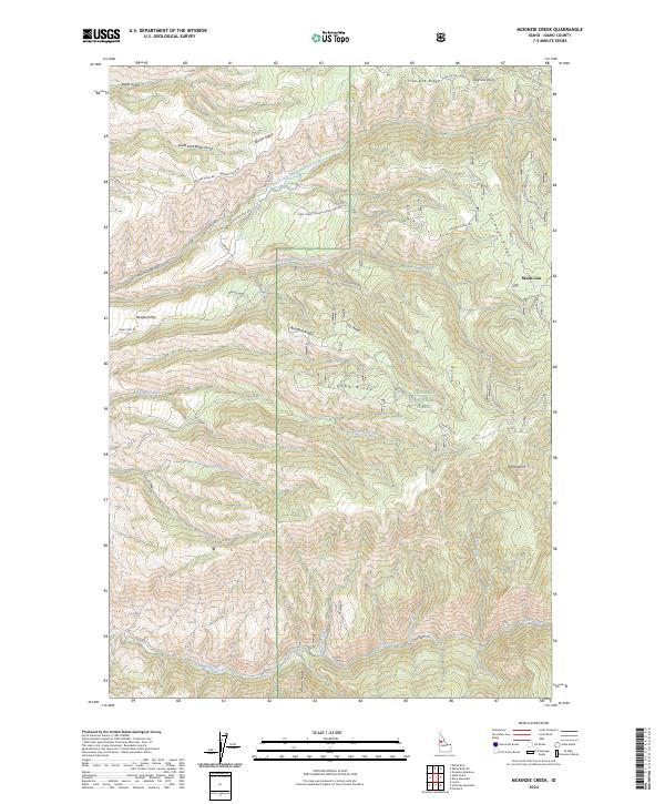 McKinzie Creek, ID — USGS 7.5-minute topo (2024)