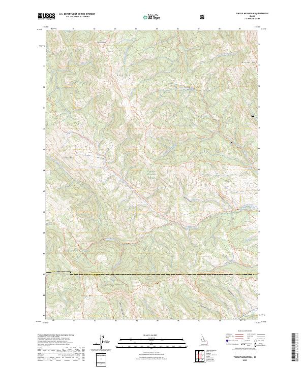 Tincup Mountain, ID — USGS 7.5-minute topo (2023)